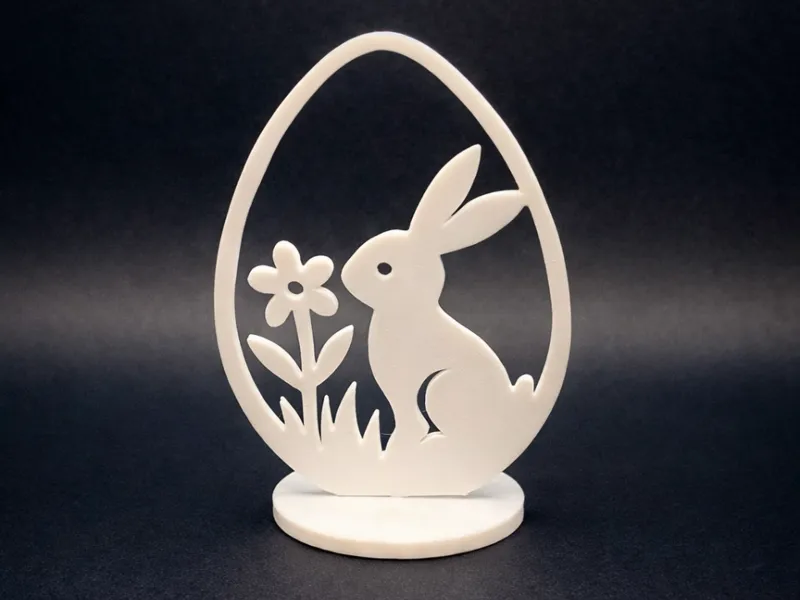 Minimalist Easter Bunny Egg