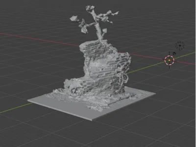 Tree on ruin