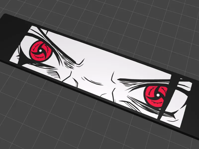 Sharingan Itachi Keychain