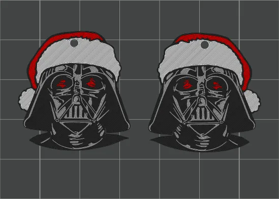Star Wars "Darth Vader Santa" Earrings view 2