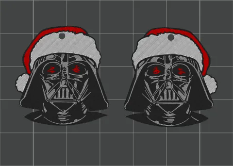 Star Wars "Darth Vader Santa" Earrings view 2