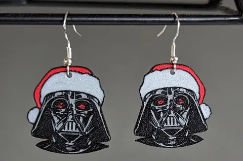 Star Wars "Darth Vader Santa" Earrings