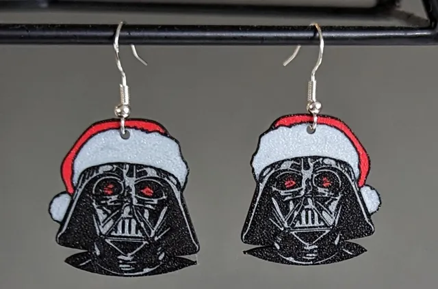 Star Wars "Darth Vader Santa" Earrings
