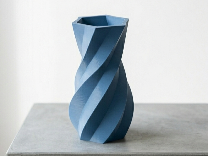 Hexagon vortex vase