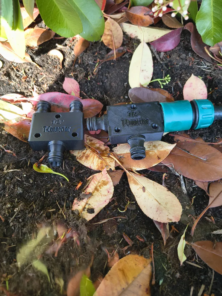 T-Connector for 13 mm (half-inch) hose connector by ccrccrdk MakerWorld ...