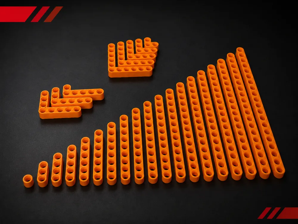 Soporte: Legotechnik kompatible Steine. Referencia del modelo original.