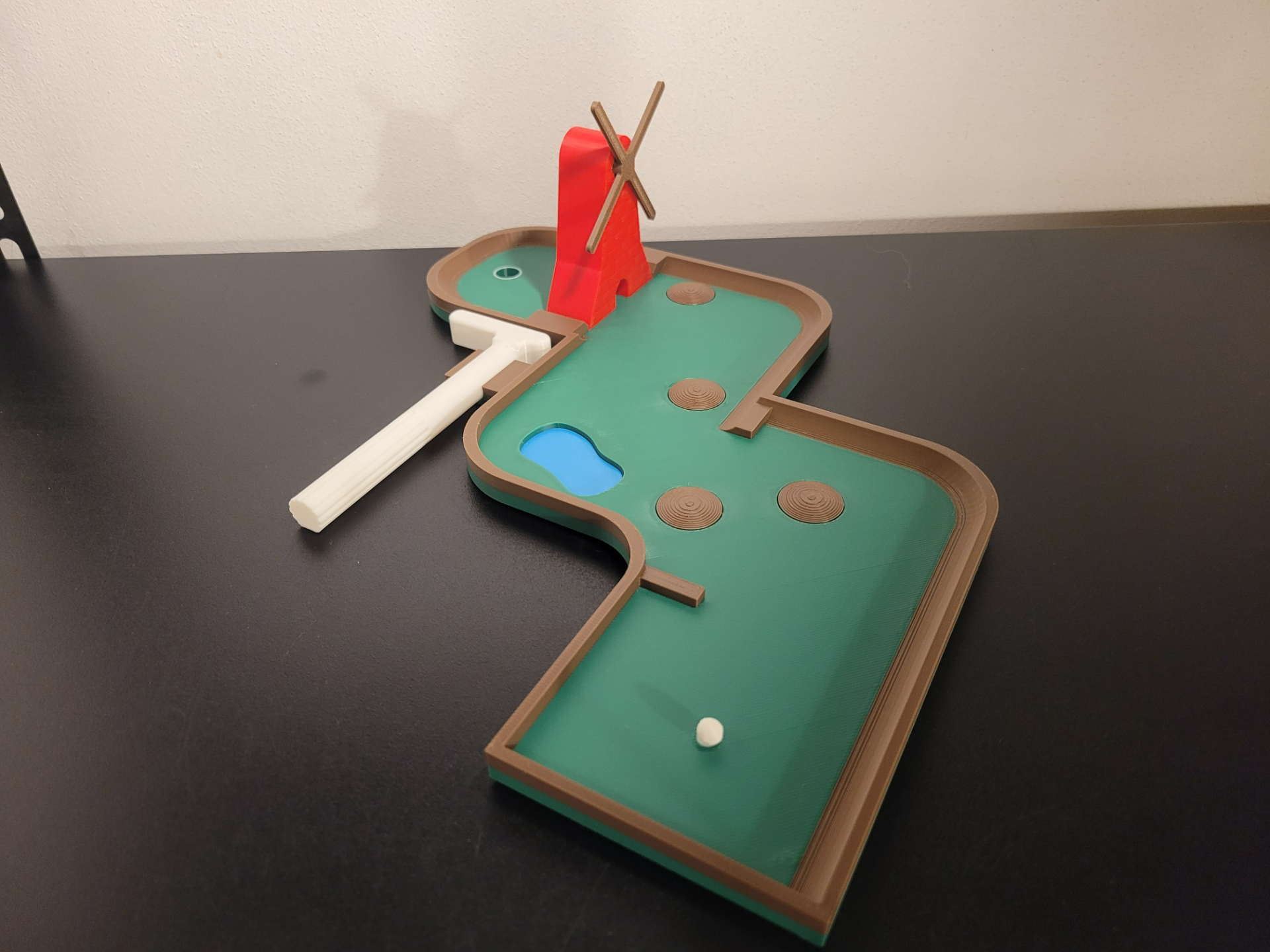 Minigolf da scrivania - percorso 1