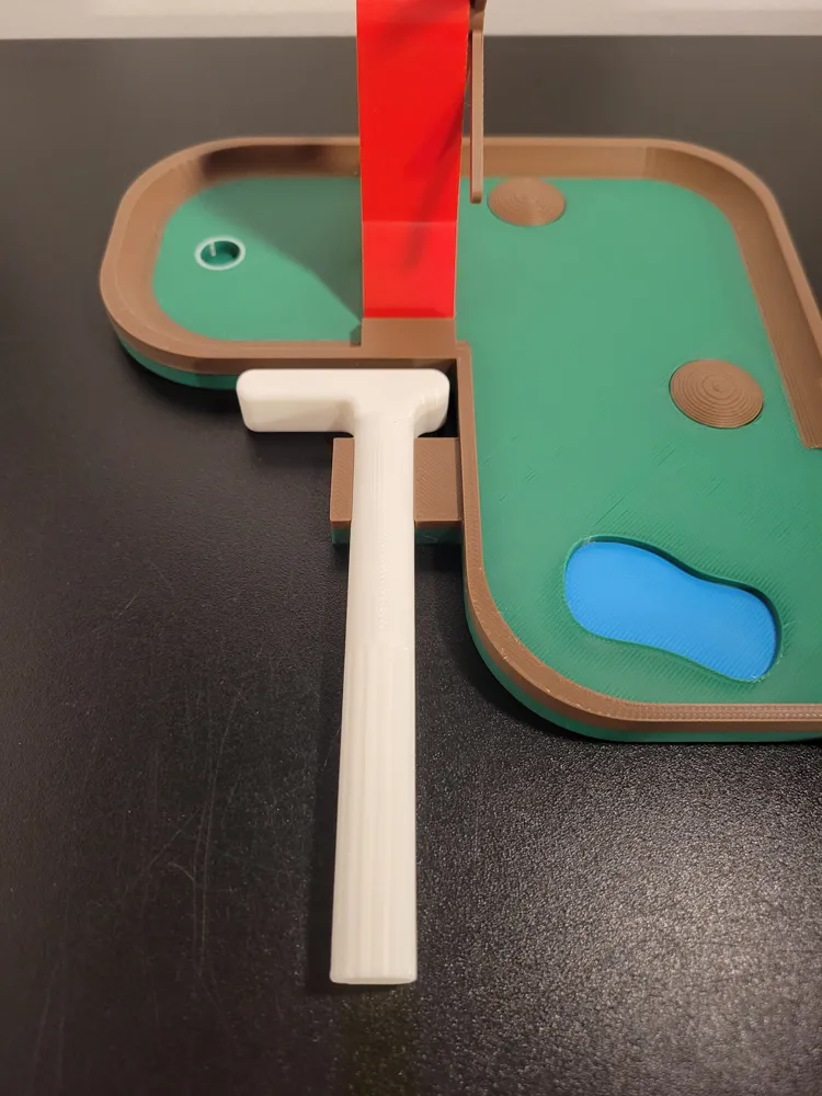 Desktop Mini Gold Desktop Mini Golf - course 1 - Free 3D Print Model - MakerWorld