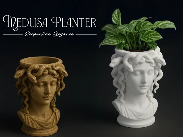 Medusa Planter – Serpentine Elegance