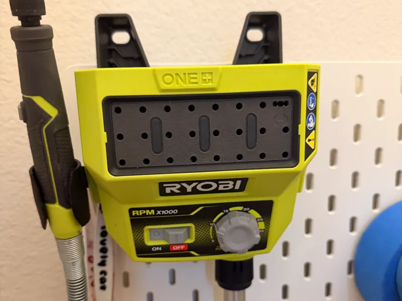Skadis hook for Ryobi rotary tool