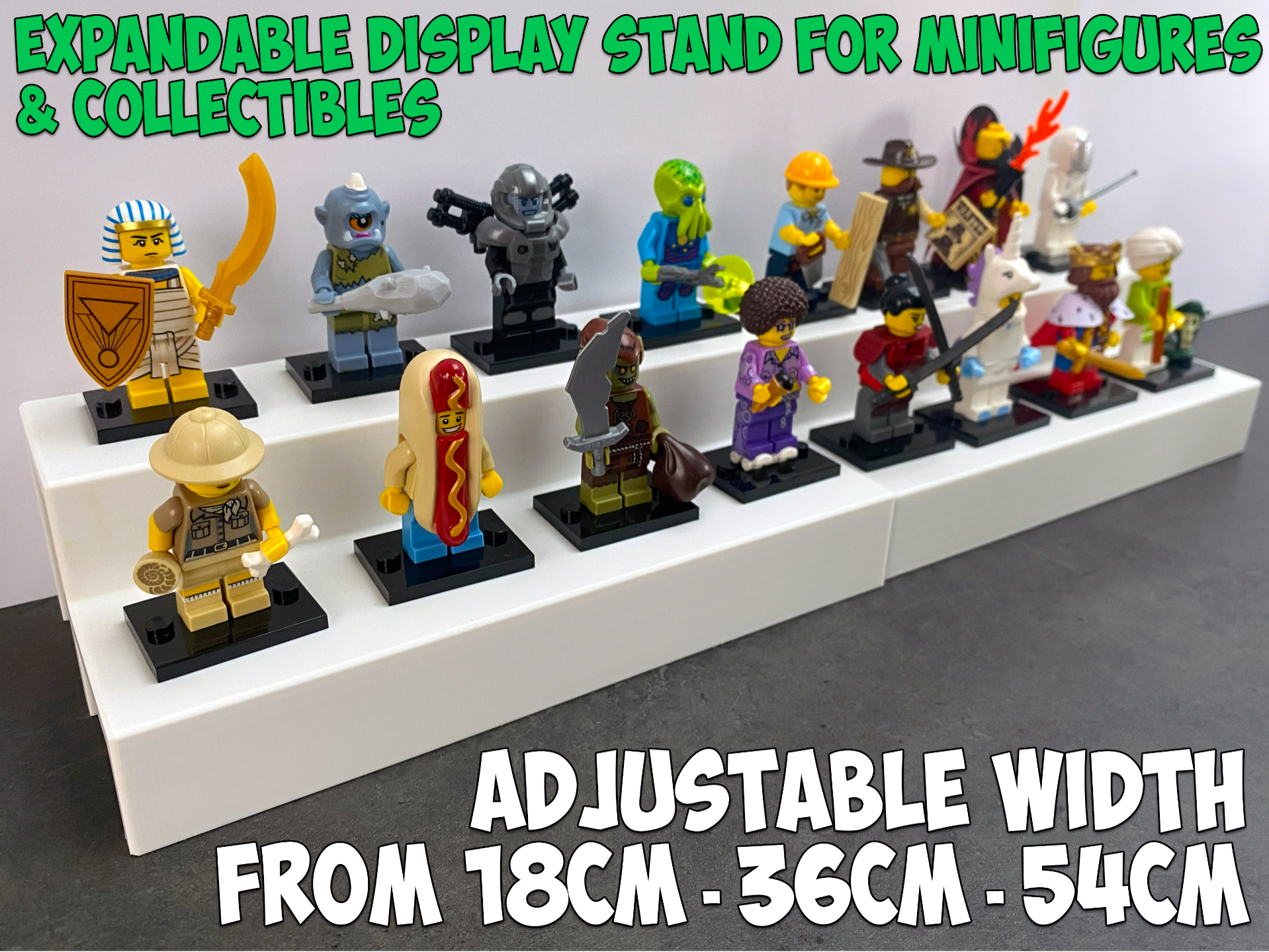 Adjustable Display Riser for Collectible Figures
