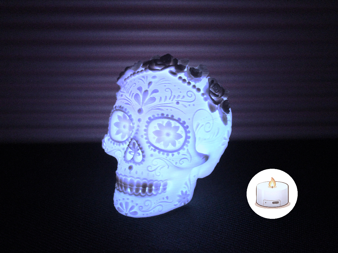 Sugar Skull LED Lamp - 1