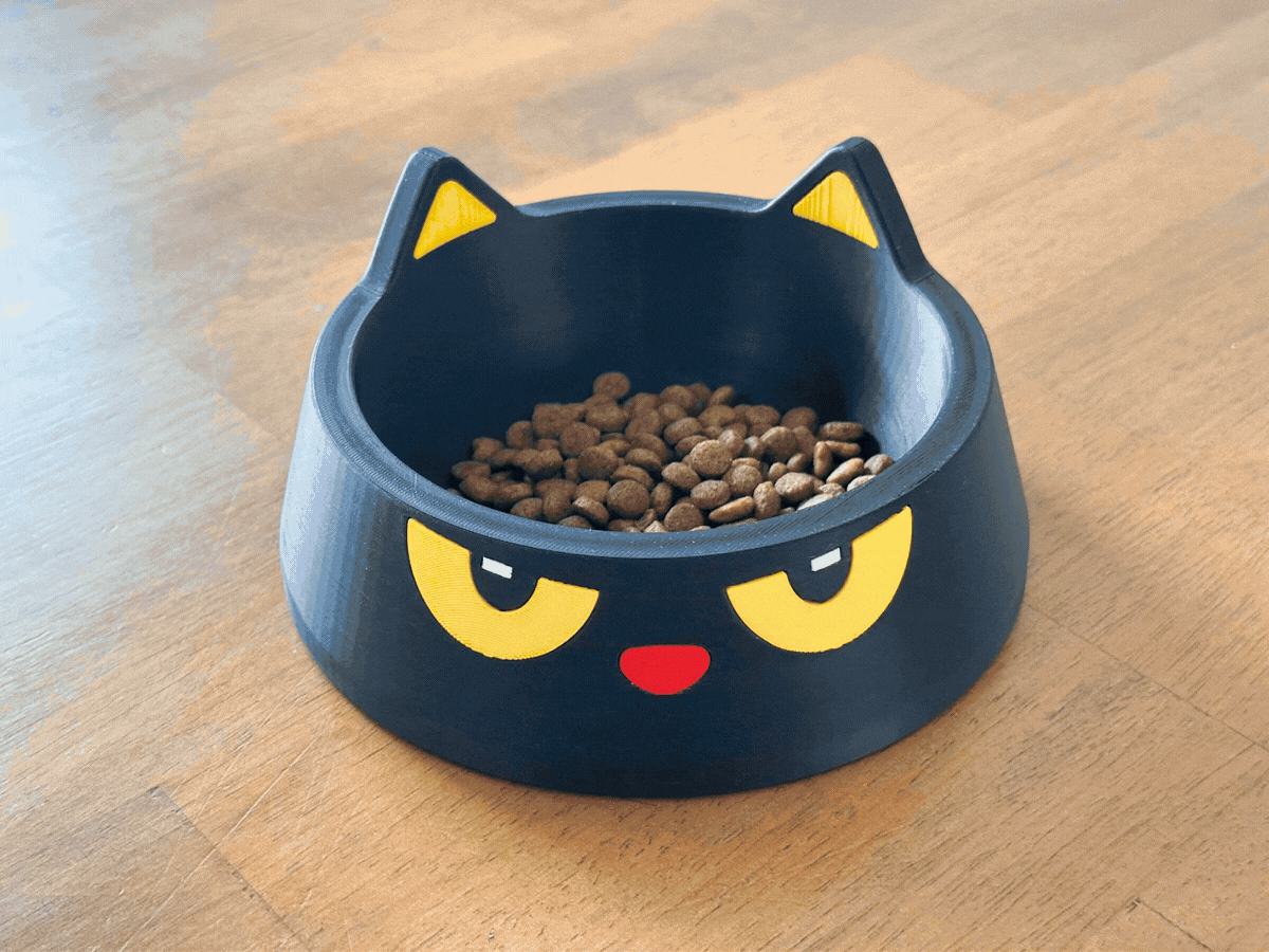 Sassy Black Cat Pet Bowl / NO AMS