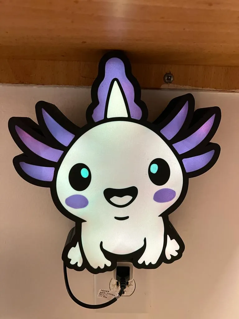 Axolotl Lamp Box