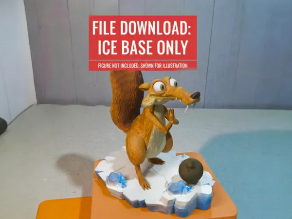 Socle pour figurine Scrat l'écureuil