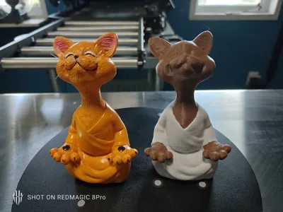 Happy Meditating Cat