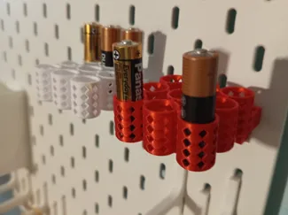 AA Battery Holder for IKEA Skadis