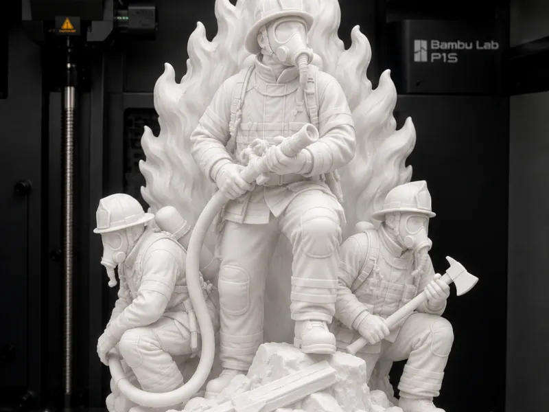 Feuerwehr-Ehrenstatue 