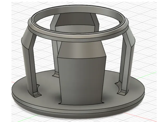 Cache clipsable pour trou de panneau automobile 25 mm