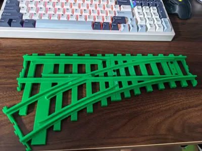 Printable G scale (45mm gauge) track system (continuously updated)