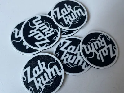 Zakkum keychain, coaster or badge