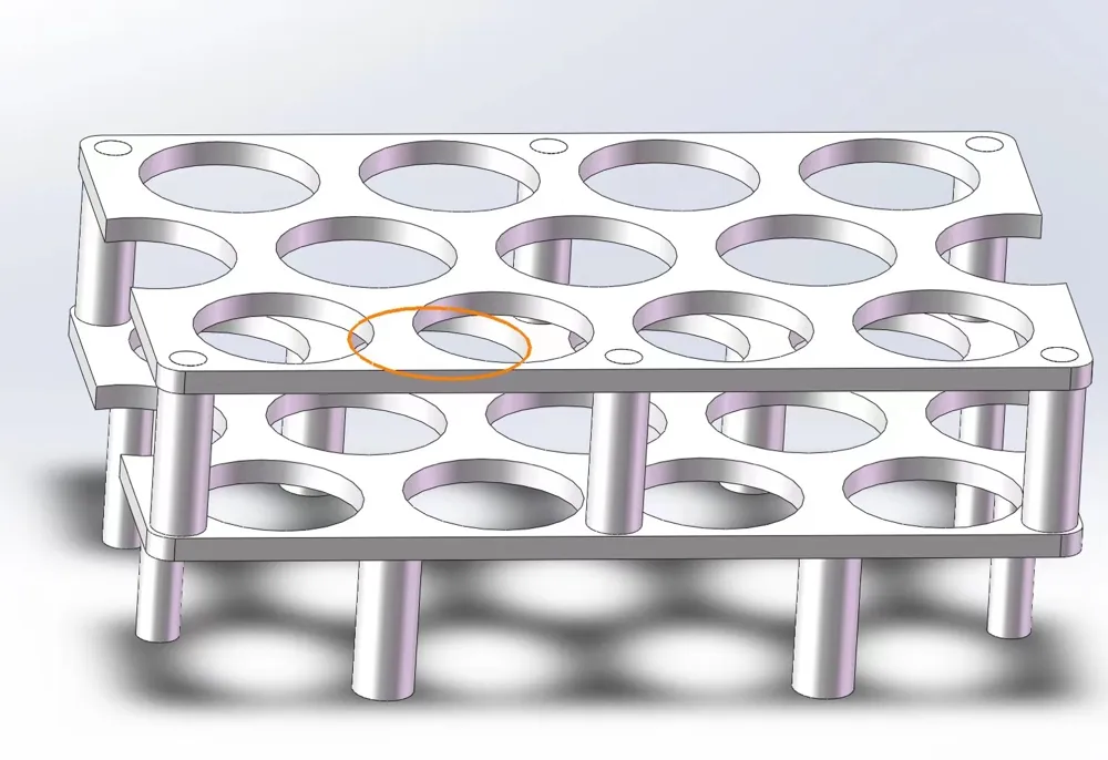 50ml Test Tube Racks On Refrigerator Side Door By SamWang MakerWorld 50ml-test-tube-racks-on-refrigerator-side-door-by-samwang-makerworld