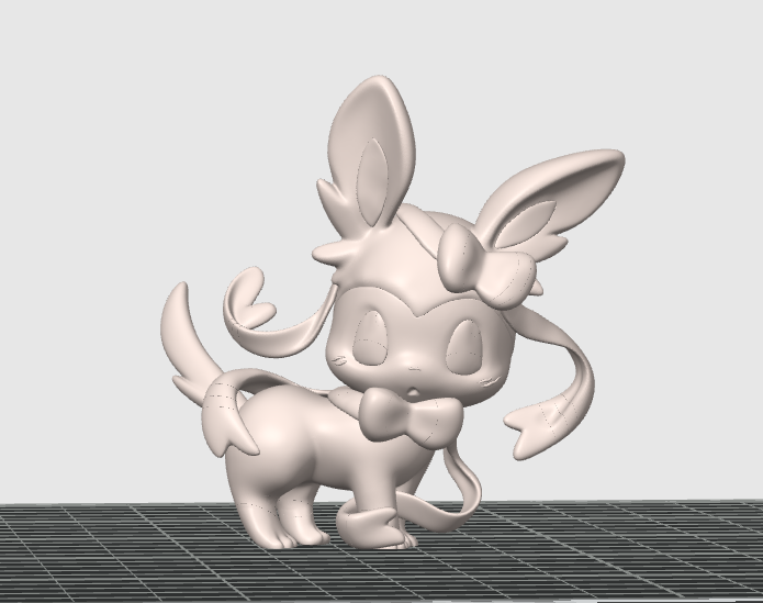 Miniatura 2 do modelo 3D Pokemon Q版宝可梦 仙子伊布 多色全分件 潮玩 手办