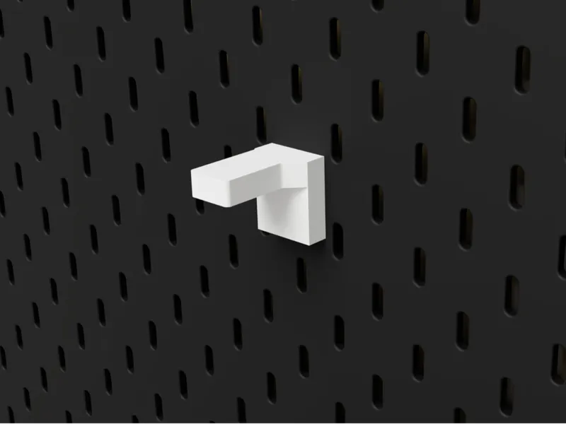 IKEA Skadis Kölvatten bracket (angled)