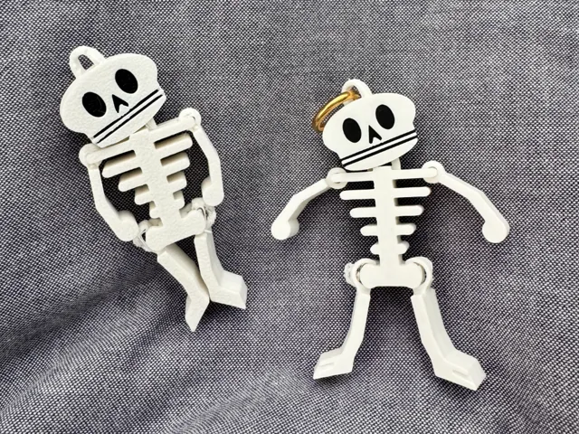 Halloween skeleton earring dangles