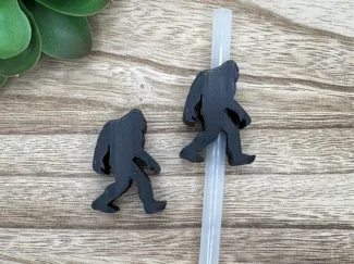 Sassquatch Yeti Bigfoot Straw charm