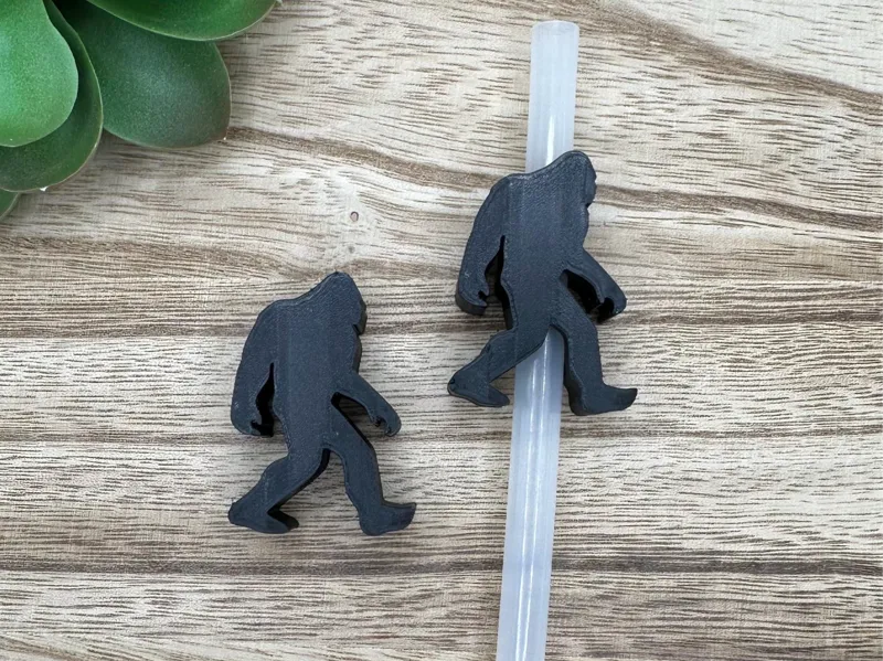 Sassquatch Yeti Bigfoot Straw charm