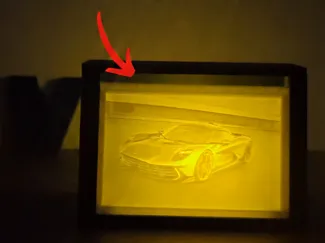 The Parametric Lithophane Box - Adjustable Tilt