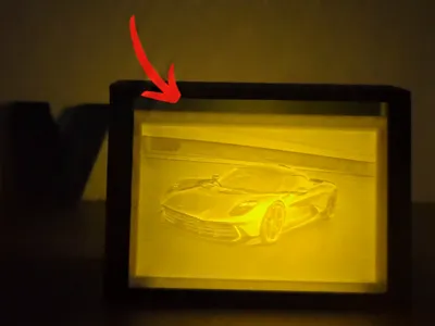 The Parametric Lithophane Box - Adjustable Tilt