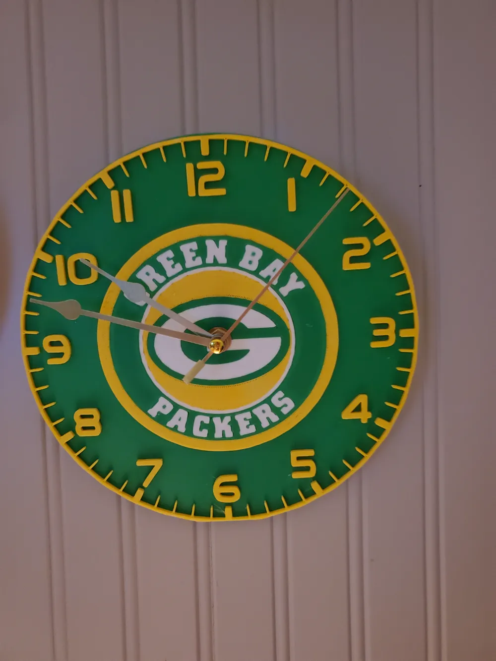 Green Bay Packers Desk Clock - Free 3D Print Model - MakerWorld