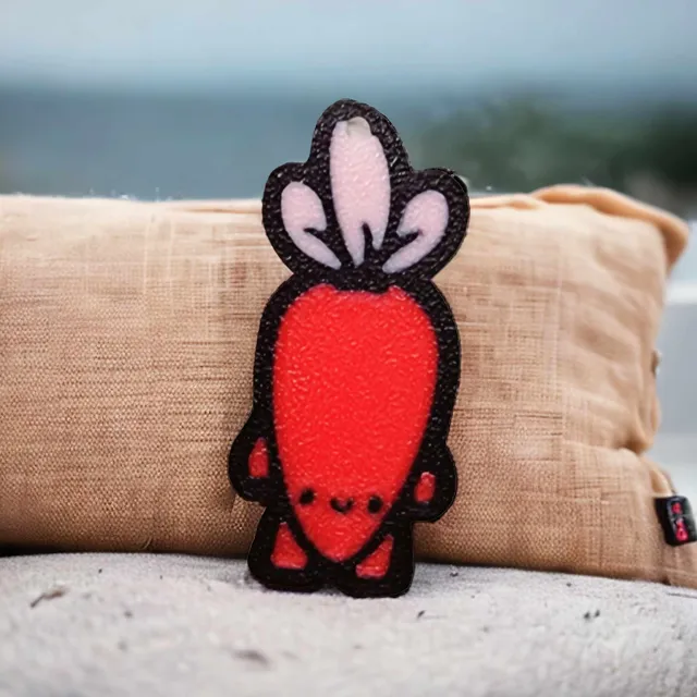 Cartoon Carrot Earrings