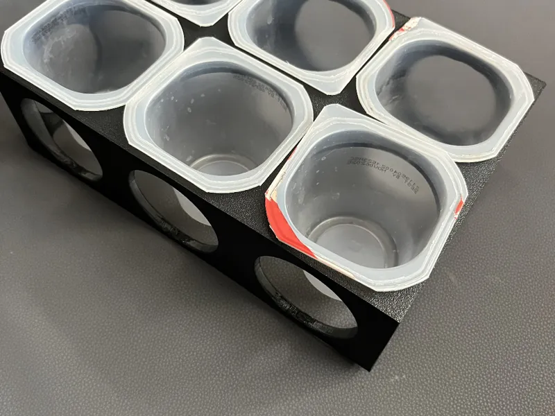 Pudding cup seed starter tray
