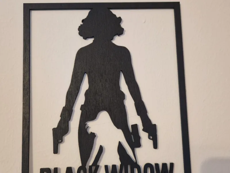 Black Widow Wandbild