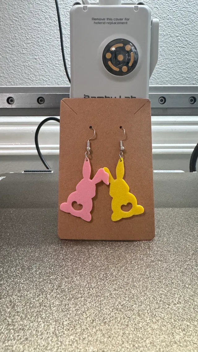 Bunny Earring 2 Tone color