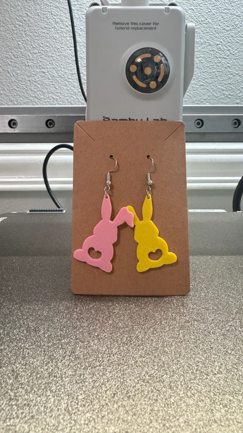 Bunny Earring 2 Tone color