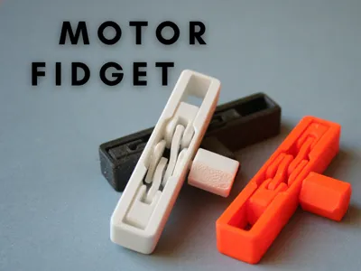 Motor Fidget // Print-In-Place