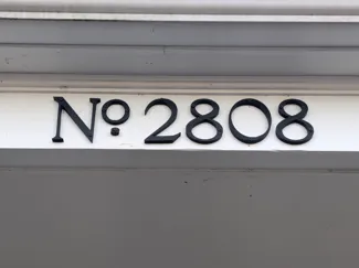 Elegant Roman Serif House Numbers - Mounting Ready