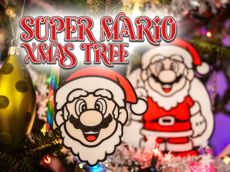 Mario Christmas Holiday Tree Winter Decorations!