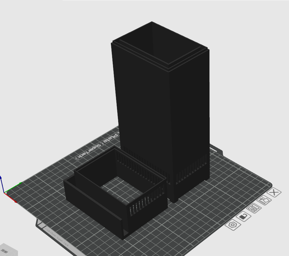 Miniatura 3 do modelo 3D 30缸10x7x30伪直角溢流盒
