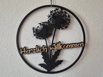 Dandelion Door Wreath