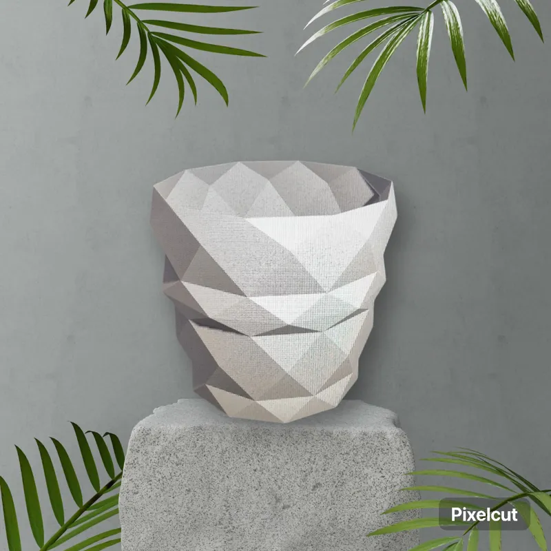 Low Poly Marble Vase V1