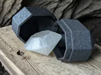 Boîte cadeau morceau de charbon (low poly) — photo 7