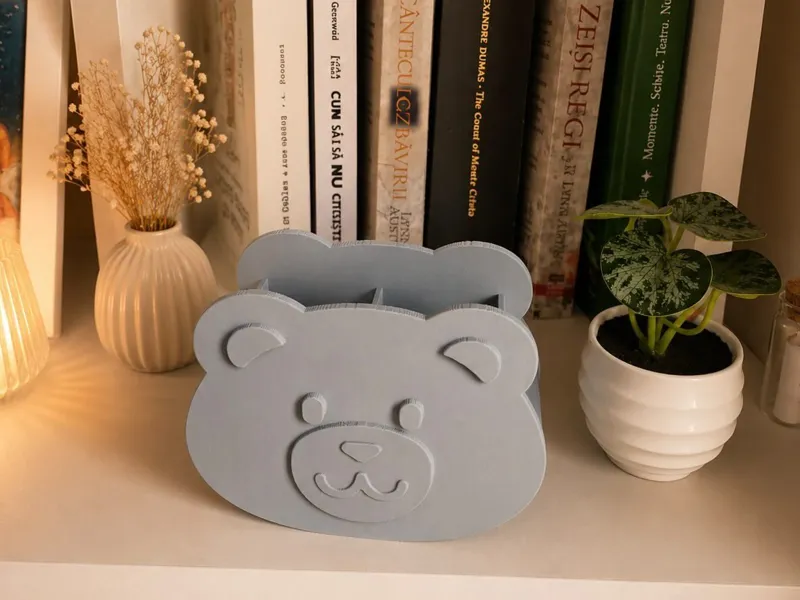 Desk Organizer-Bear Pencil Holder