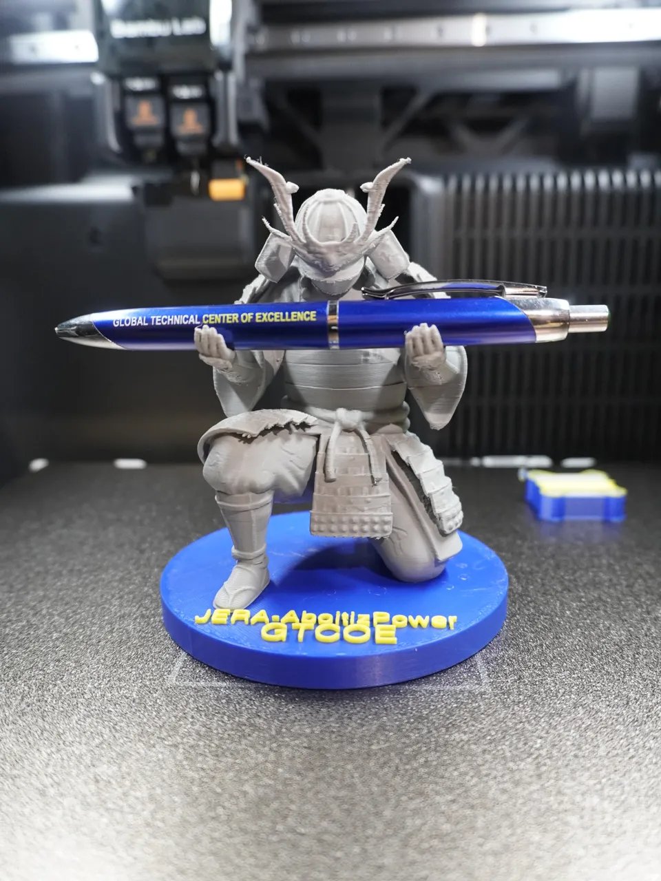 Samurai Pen Holder with Base & Customizable Text view 4