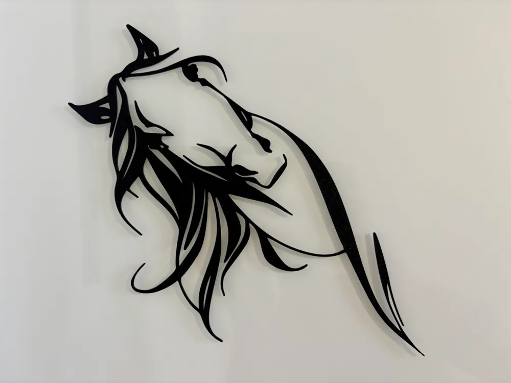 Letrero o emblema decorativo: Decorazione da parete Cavallo Design moderno. Referencia del modelo original.