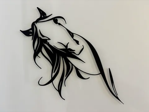 Letrero o emblema decorativo: Decorazione da parete Cavallo Design moderno — referencia de MakerWorld